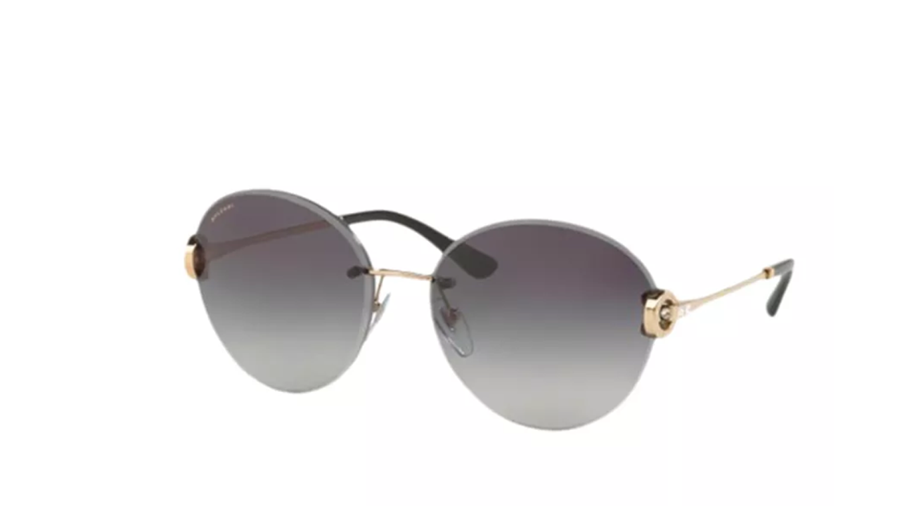 Bvlgari Women's Round Rimless Sunglasses BV6091B-20148G-61