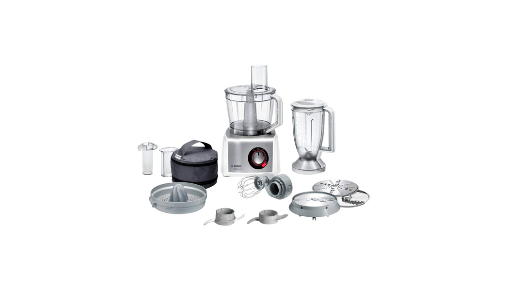 BOSCH Food processor MultiTalent 8 1200 W White, Brushed stainless steel- MC812S734G