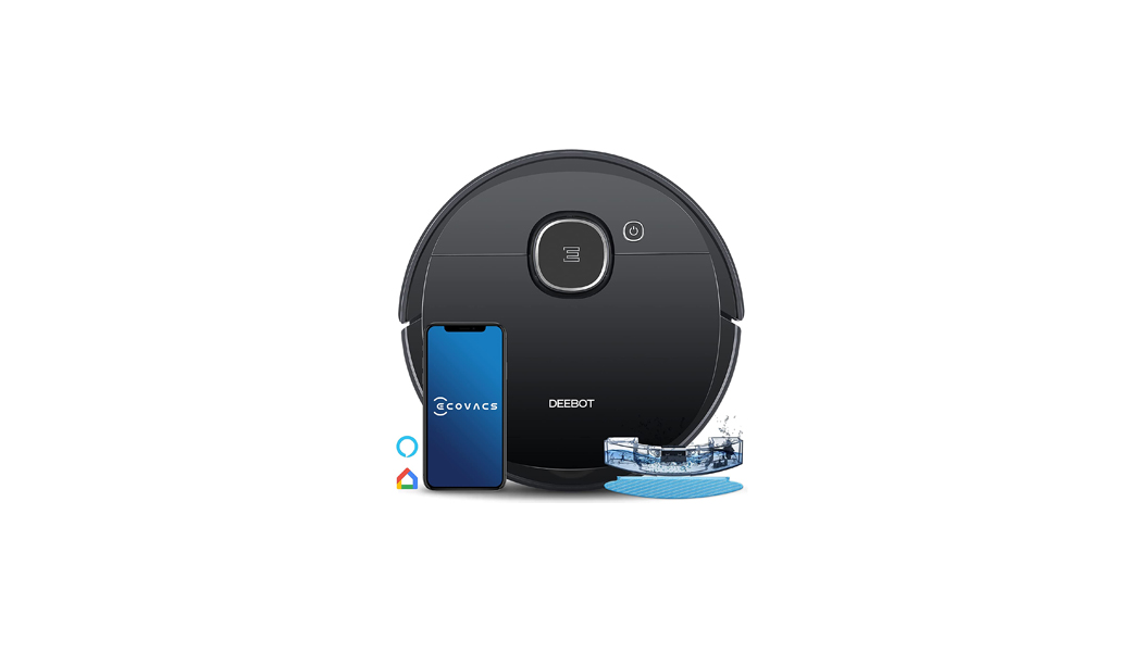 Ecovacs Robot Vacuum Cleaner DEEBOT OZMO920, 2-in-1 Vacuuming & Mopping with Smart Navi 3.0 Laser Technology, Multi-floor Mapping, Virtual Wall, Works on Carpets & Hard Floors