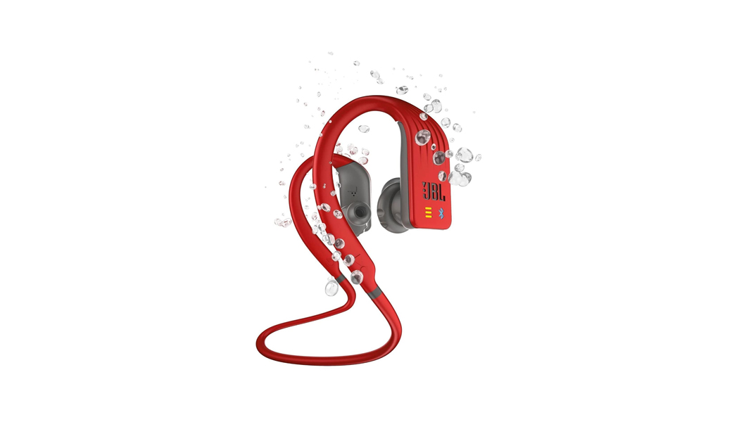 JBL Endurance DIVE - Waterproof Wireless In-Ear Sport Headphones with MP3 Player - Red