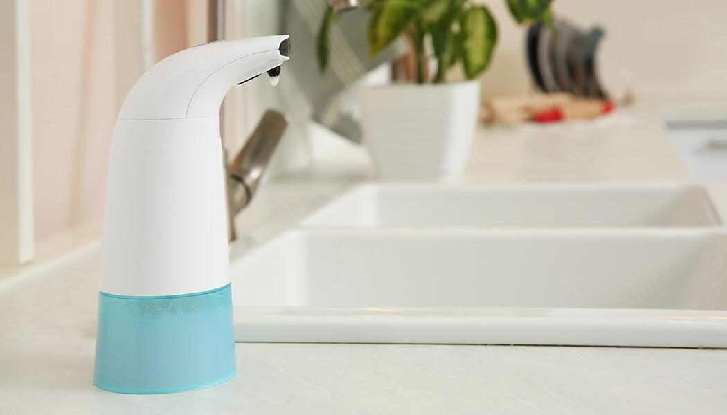 Use pretty soap dispensers