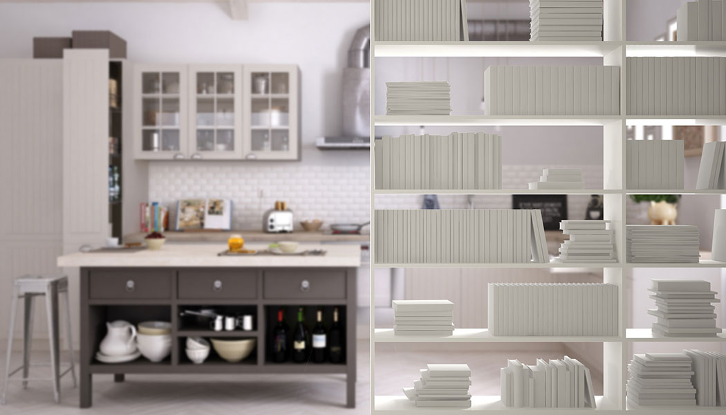 Mix and match open and closed storage