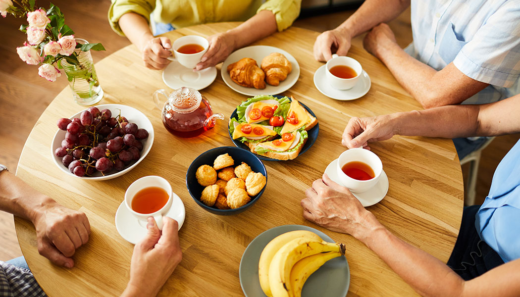 Make your dining room sociable with a round dining table