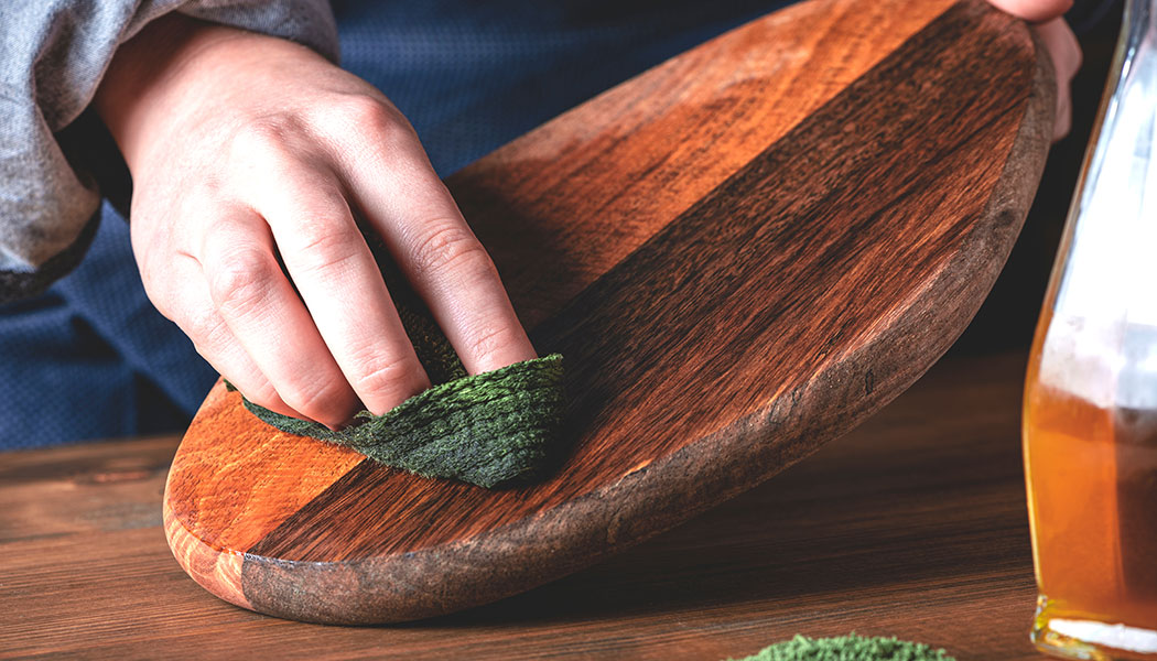 Oil the cutting board to maintain its shape