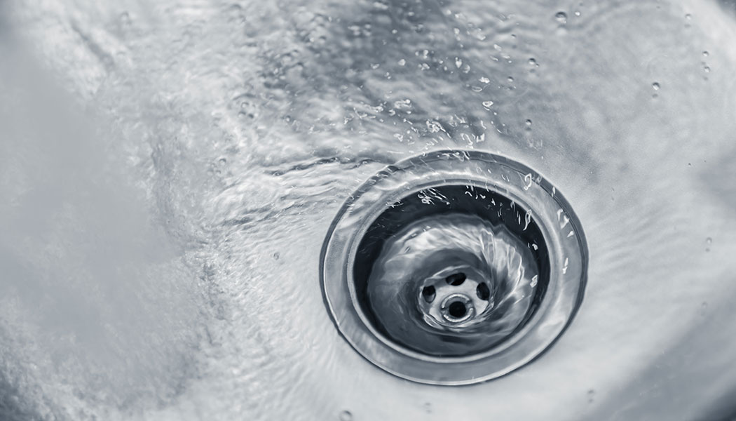 Step 5: Rinse the sink again